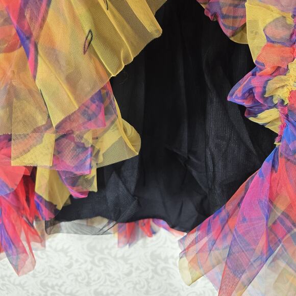 Akira Avril Tulle Corset Mini Dress sz S Multicolor Rainbow Punk Princess NEW - Picture 5 of 16